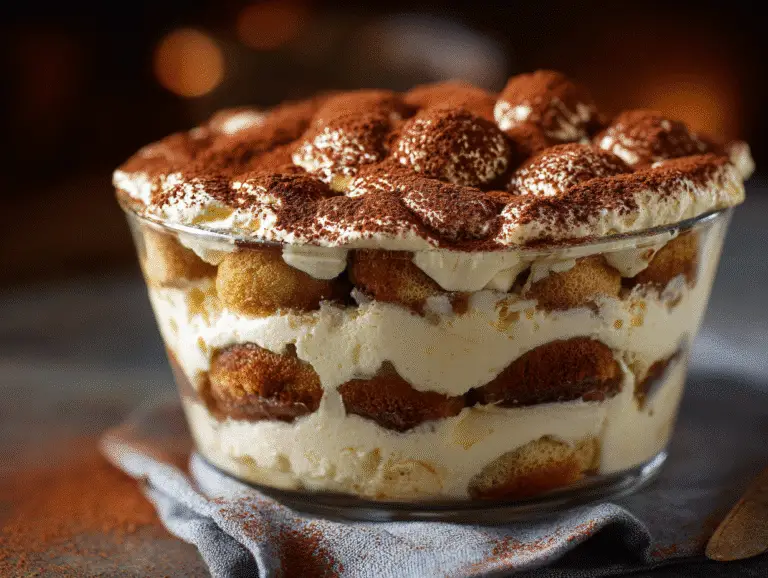 BEST Classic Italian Tiramisu 6 Best Classic Italian Tiramisu in glass dish