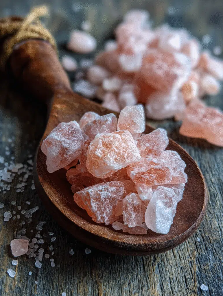 Pink Salt Diet Recipe: The Best Natural Detox & Weight Loss Support 6 Himalayan pink salt in spoon for pink salt diet recipe