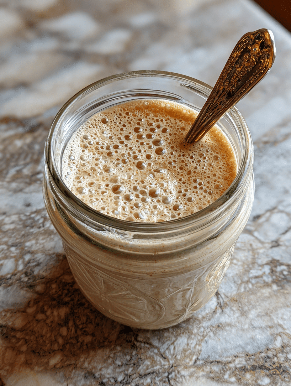 gluten-free-sourdough-starter-jar.jpg active gluten free sourdough starter in glass jar