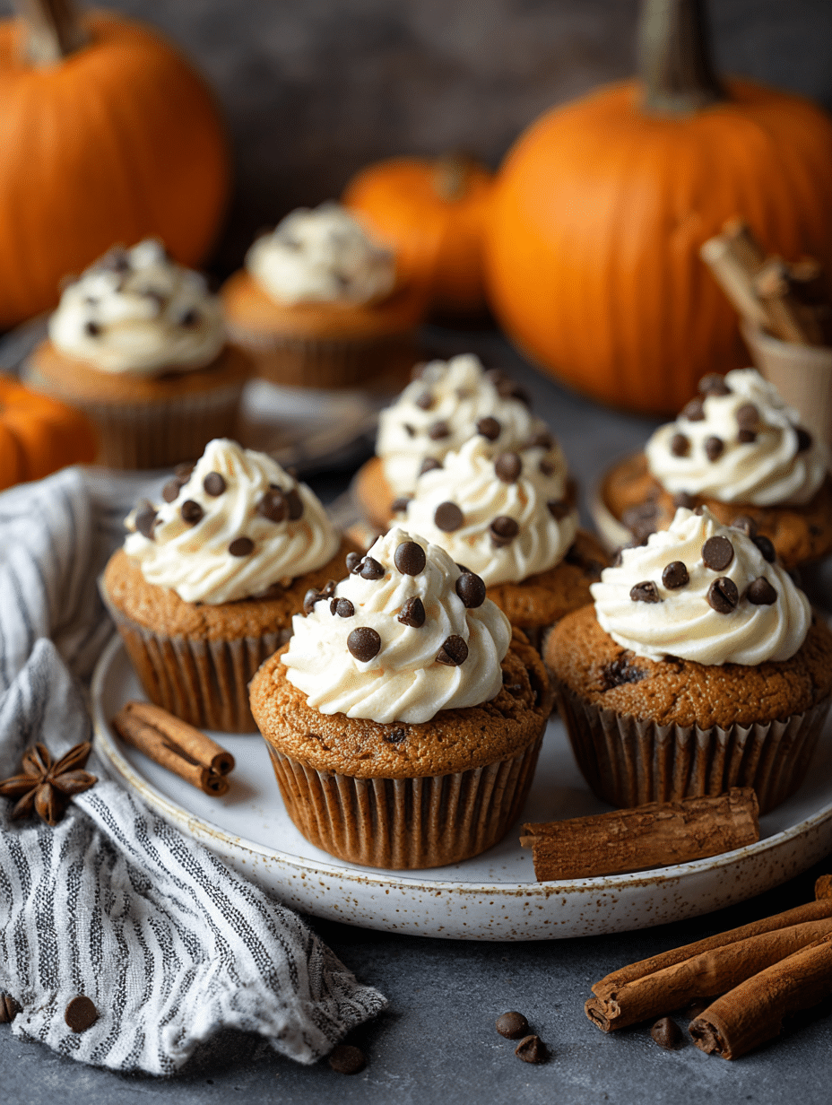 frosted-unfrosted-pumpkin-cupcakes.jpg Frosted and plain pumpkin chocolate chip cupcakes
